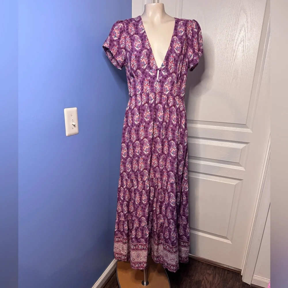 NATURAL LIFE Purple Floral Maxi Dress - Picture 7 of 10